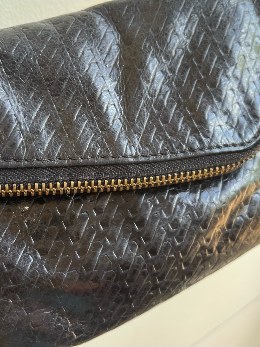 VINTAGE HOBO DARIA Indie Grunge Rocker CONVERTIBLE CROSSBODY Leather BAG CLUTCH